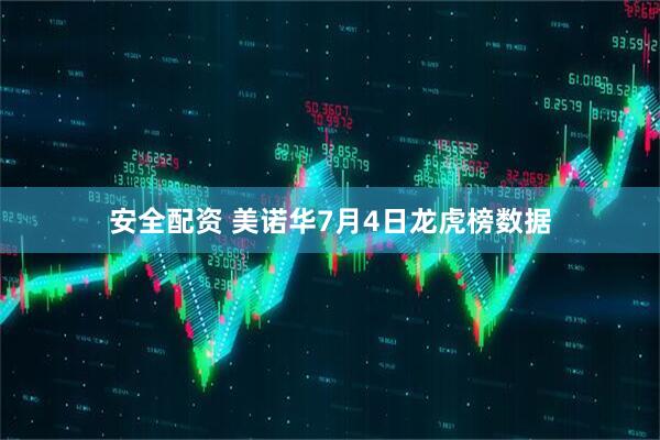 安全配资 美诺华7月4日龙虎榜数据