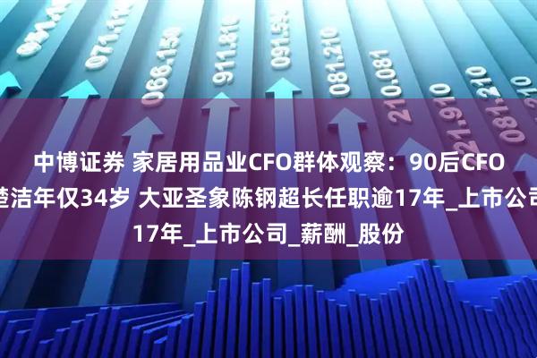中博证券 家居用品业CFO群体观察：90后CFO森鹰窗业刘楚洁年仅34岁 大亚圣象陈钢超长任职逾17年_上市公司_薪酬_股份